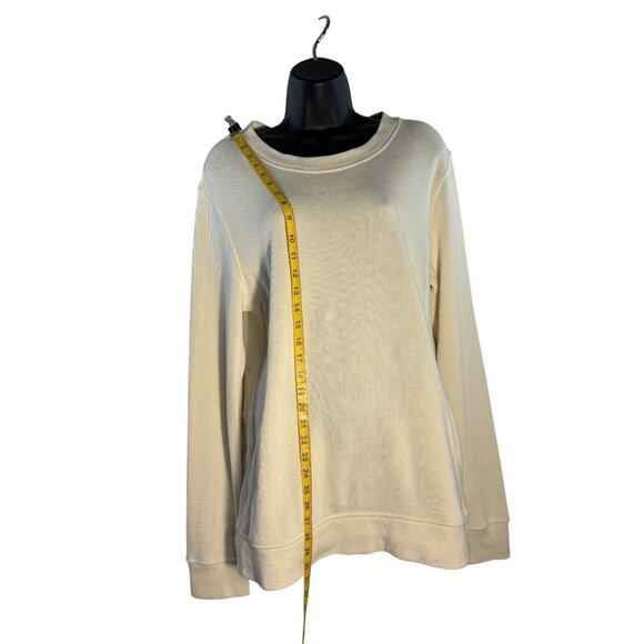 Duluth Trading Co. Beige Crewneck Sweatshirt M 100% Cotton - Picture 7 of 7